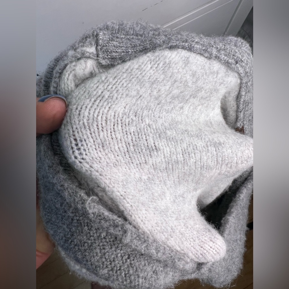 Free People Gray and Cream Hoodie - Picture 15 of 16